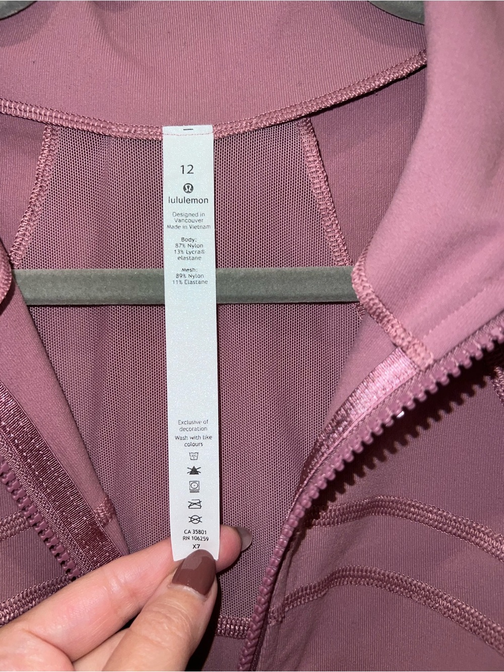 Lululemon Define Jacket dusty rose/purple color 12 - Picture 6 of 8